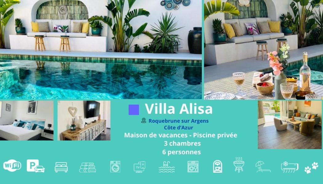 Villa Alisa Avec Piscine Privee Рокбрюн-сюр-Аржан Екстер'єр фото